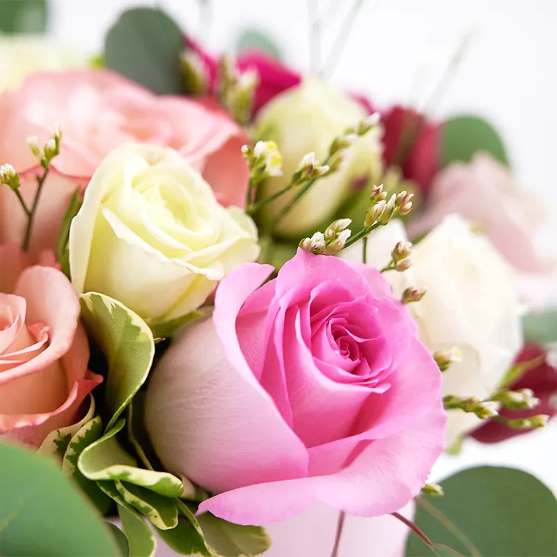 Цветы в коробке Яркость жизни