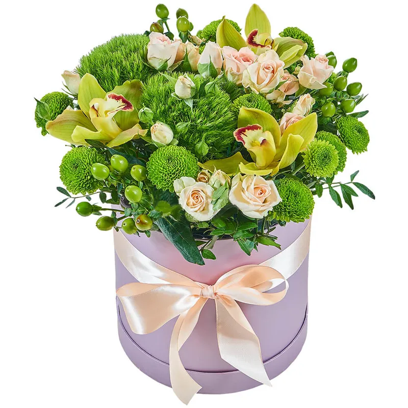 Цветы в коробке Запоминающийся день